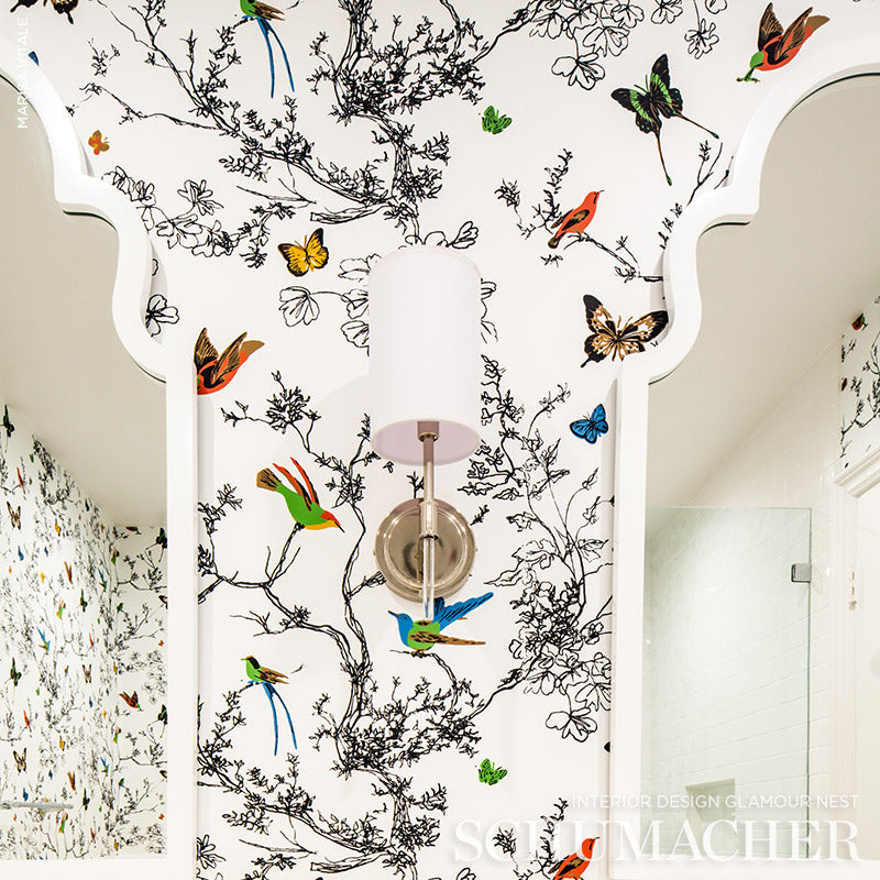 Birds & Butterflies Wallpaper by Schumacher