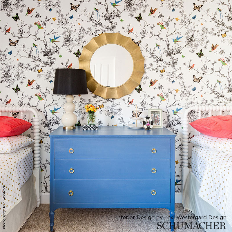 Birds & Butterflies Wallpaper by Schumacher