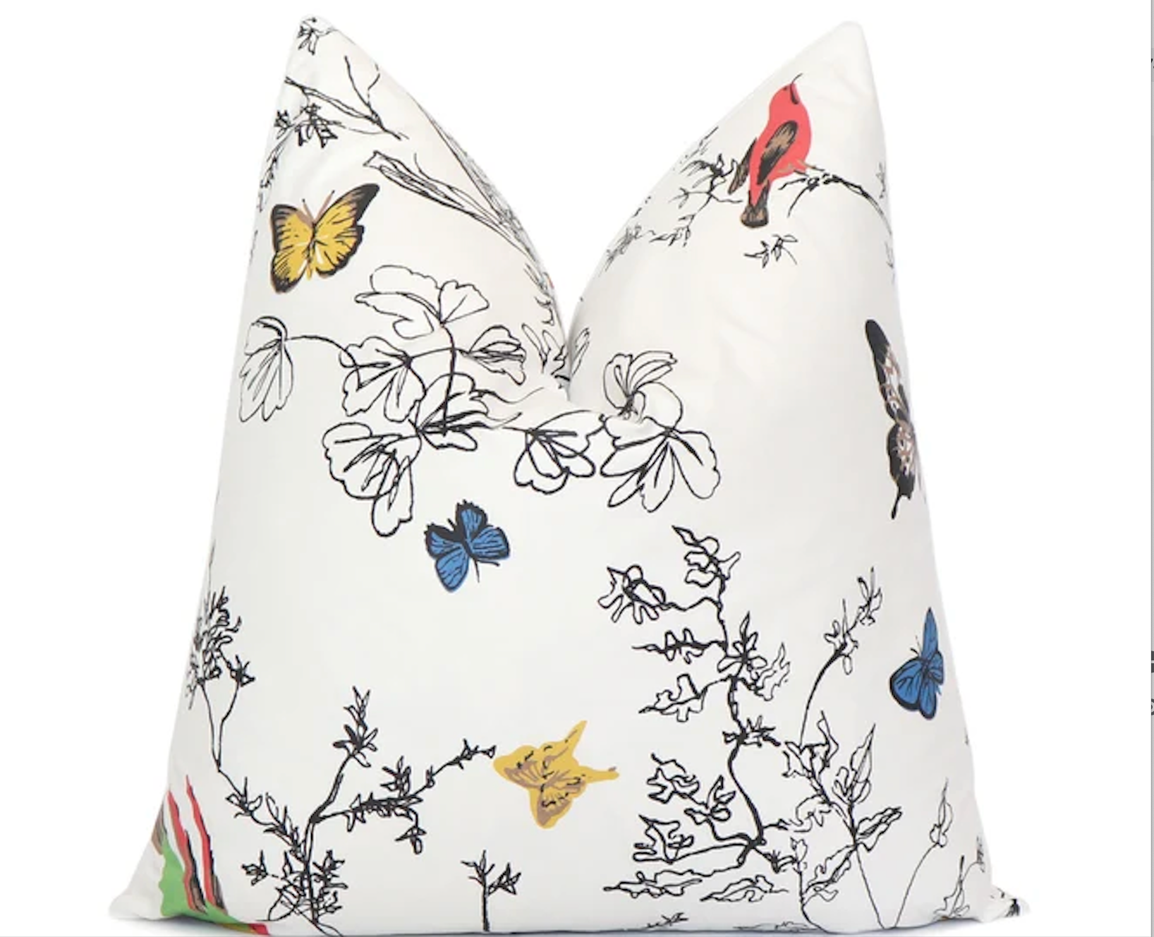 Birds And Butterflies by Schumacher Fabrics